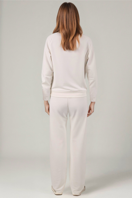 Komplet bluza+spodnie Vivisence 9205kmpl biały