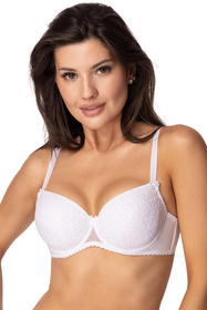 Biustonosz push-up PariPari Laila white