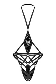 Body sexy Obsessive Keira Lise crotchless teddy czarny