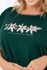 Nocna koszula Italian Fashion Florisa kr.r. c.zielony