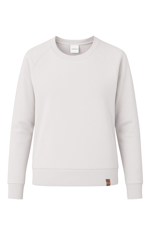 Vivisence 9004 bluza nierozpinana z okrągłym dekoltem biały