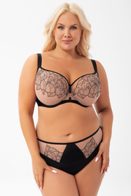 Biustonosz miękki Gorsenia K924 Palmira czarny