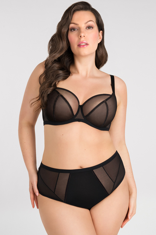 Biustonosz miękki Gorsenia K824 Just Black czarny