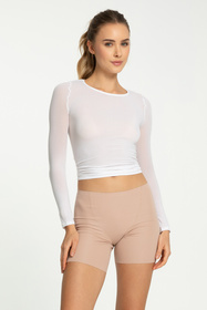 Julimex Cotton Mood bermudy bezszwowe laser cut beżowy