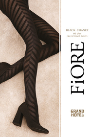 Wyrób pończoszniczy rajstopy Fiore Black Chanse 60 DEN G6094 black