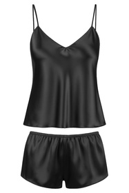 Komplet top + szorty Vivisence 2053 czarny