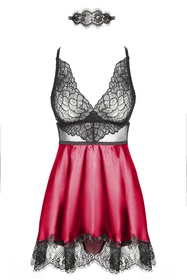 Komplet koszulka + stringi Beauty Night Eve chemise BN6545 purple