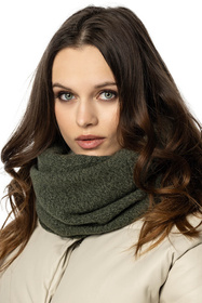 Komplet czapka+komin+rękawiczki Vivisence 7087Kmpl zielony melanż 