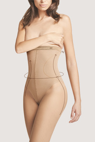 Fiore High Waist Bikini 20 den M5218 Wyrób pończoszniczy rajstopy, light natural