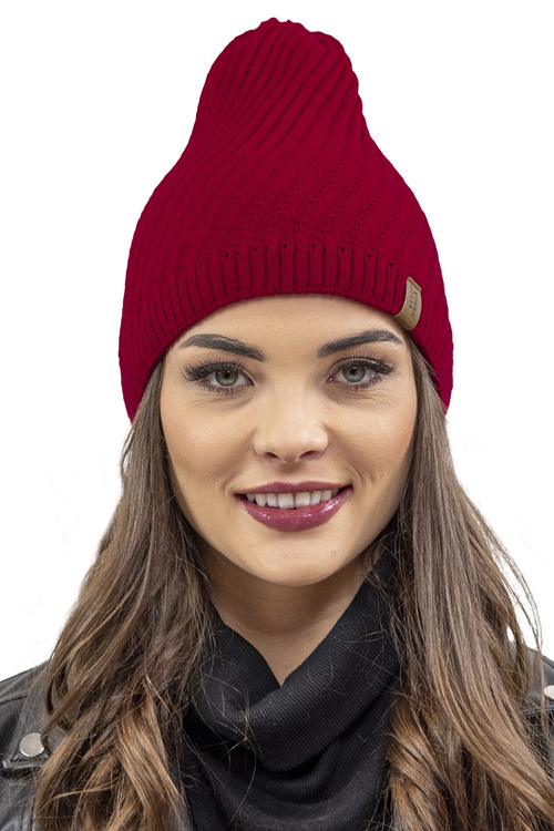 Vivisence 7017Kmpl Komplet czapka+komin, czerwony