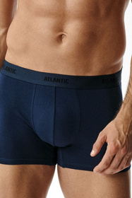 Atlantic 6SMH-004 bokserki męskie 6-pack z miękką gumą, indygo/szary/granat/khaki/niebieski ciemny/denim