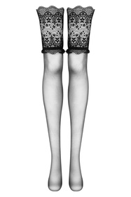 Pończoszniczy pończochy do pasa Beauty Night Obsidian stockings BN6752 black
