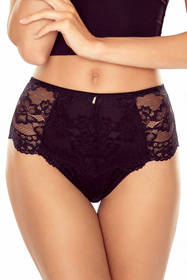 Lapinee 5039 Elif wysokie stringi wygodne dopasowanie czarny