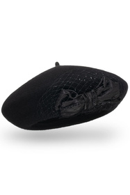 Beret Vivisence 7081 czarny