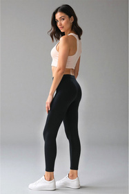 Legginsy klasyczne Vivisence 8501 czarny