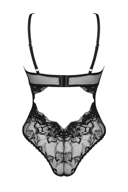 Obsessive Olvidia teddy Body sexy, czarny