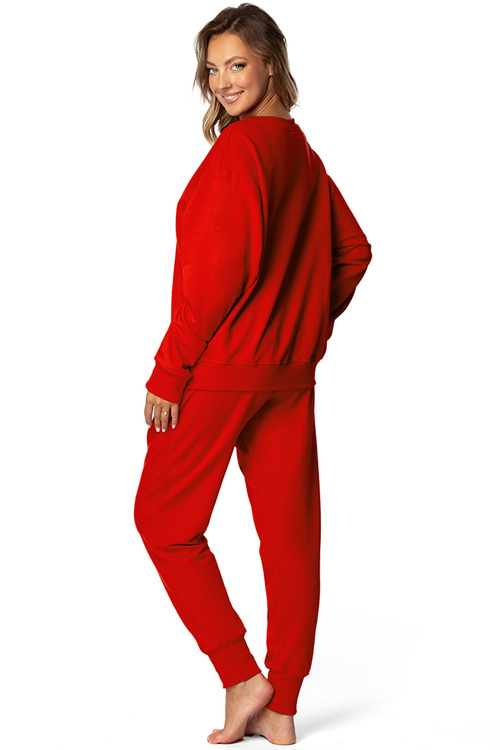 Komplet bluza+spodnie Dkaren DK-K-B7 czerwony