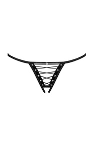 Obsessive Remediosa crotchless thong Majtki stringi otwarte, czarny
