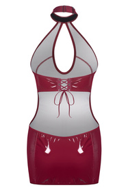 Obsessive Redya dress koszulka nocna połysk, wiązana red