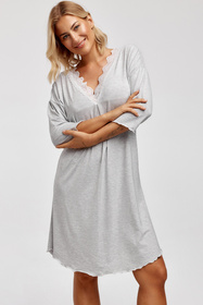 Koszula nocna Azal szary