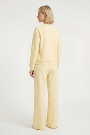 Vivisence 9208kmpl komplet dresowy bluza i spodnie w kant bananowy