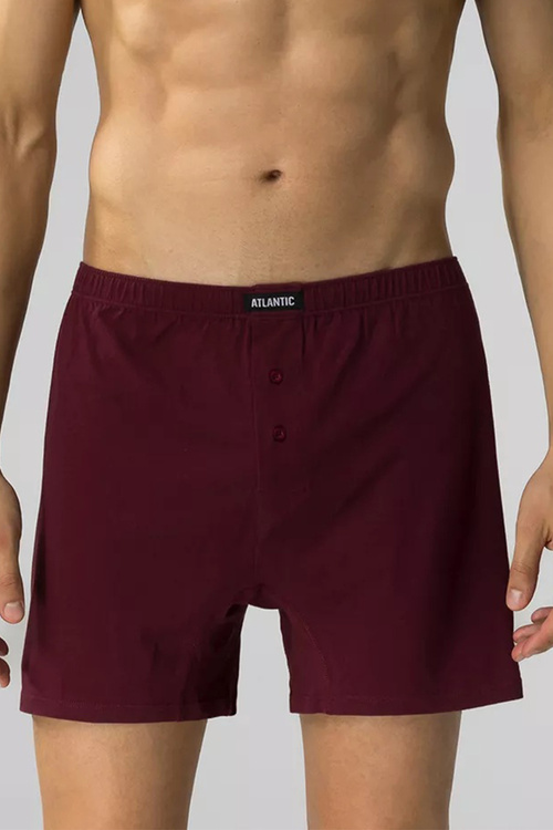 Bokserki Atlantic 2MBX-054 2-pack wino/khaki