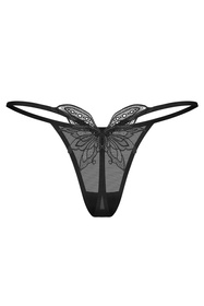 Obsessive Veyane thong stringi z koronką black