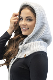Kaptur balaclava Vivisence 70102 jasnoszary