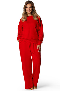 Komplet bluza+spodnie Dkaren DK-K-B8 czerwony