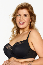 Lupo 112 Biustonosz półusztywniany, czarny