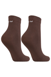 Moraj CSL200-910 skarpetki za kostkę bawełniane brązowy