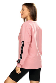 Bluza nierozpinana Reviver F5583 pudrowy róż