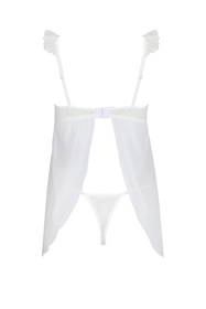Nocna komplet koszulka + stringi Avanua Milagros chemise white 