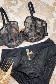 Vivisence 1053W Majtki wysokie figi, czarny