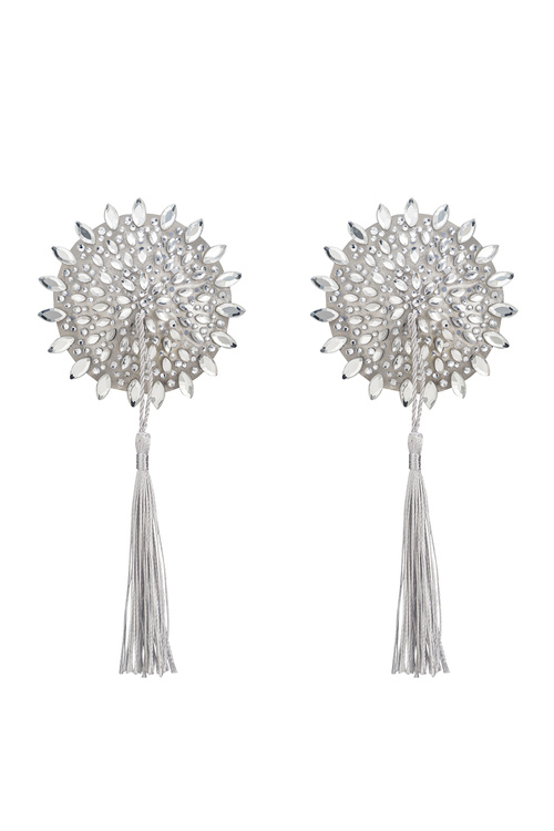 Akcesoria do biustonosza osłonki Obsessive Mistiqua nipple cover silver