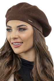 Vivisence 7005Kmpl Komplet beret+szalik, brązowy