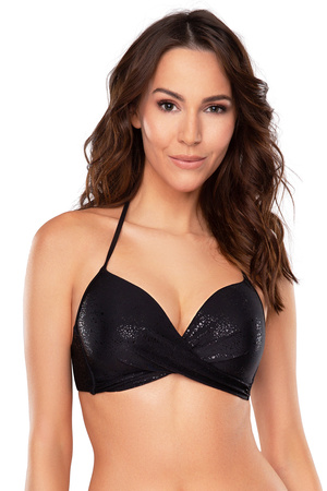 Vivisence 3217 Kostium kąpielowy biustonosz push-up, czarny połysk