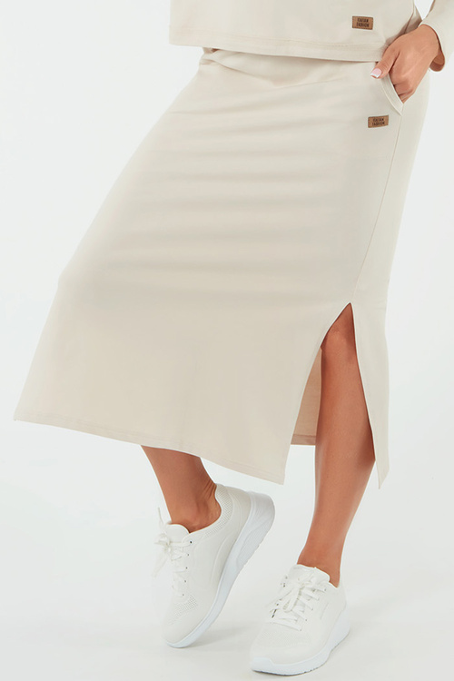 Spódnica Italian Fashion Stella maxi beż