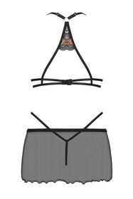 Beauty Night Goldie komplet koszulka i stringi, regulowane black