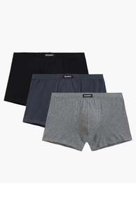 Atlantic 3BMH-007 bokserki 3-pack dopasowany krój biały