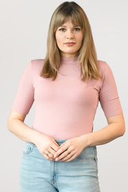 Bluzka klasyczna Babell Layla różowy