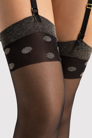 Wyrób pończoszniczy pończochy do pasa Fiore Luxe 15 DEN O4100 black