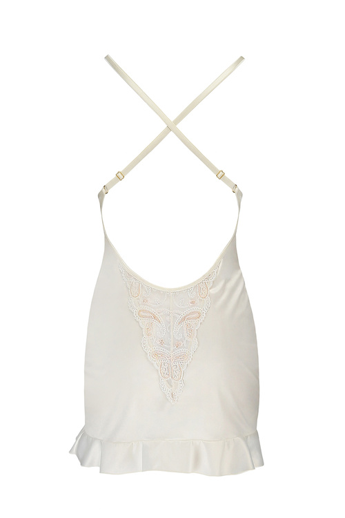 Nocna komplet koszulka + stringi Casmir Inoe chemise ecru