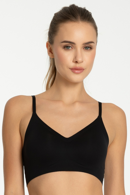 Biustonosz braletka Julimex Simple Bra Top czarny