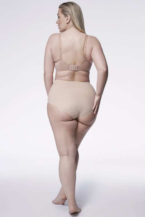 Julimex Opal panty Majtki wysokie figi, beżowy