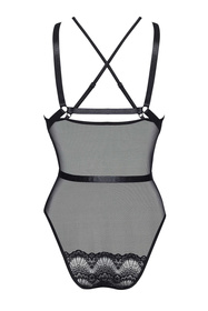 Beauty Night Blair teddy body koronkowe, głęboki dekolt black