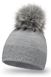 Czapka Pamami 17506 jasnoszary