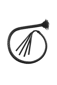 Obsessive Vila Blanes whip pejcz z uchwytem w kształcie róży black