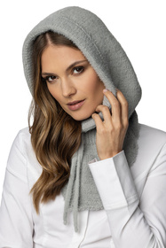 Komplet balaclava kaptur+rękawiczki Vivisence 7097Kmpl jasnoszary 