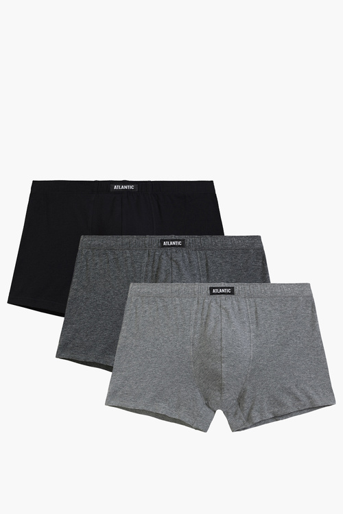 Atlantic 3BMH-007 bokserki 3-pack dopasowany krój biały